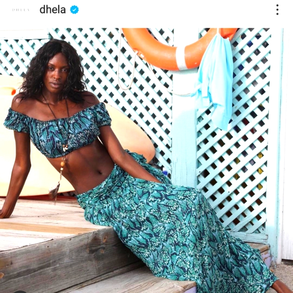 NWT Stunning DHELA  Spring/Summer Maxi Skirt size 12 - Picture 2 of 16